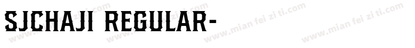 SJchaji Regular字体转换